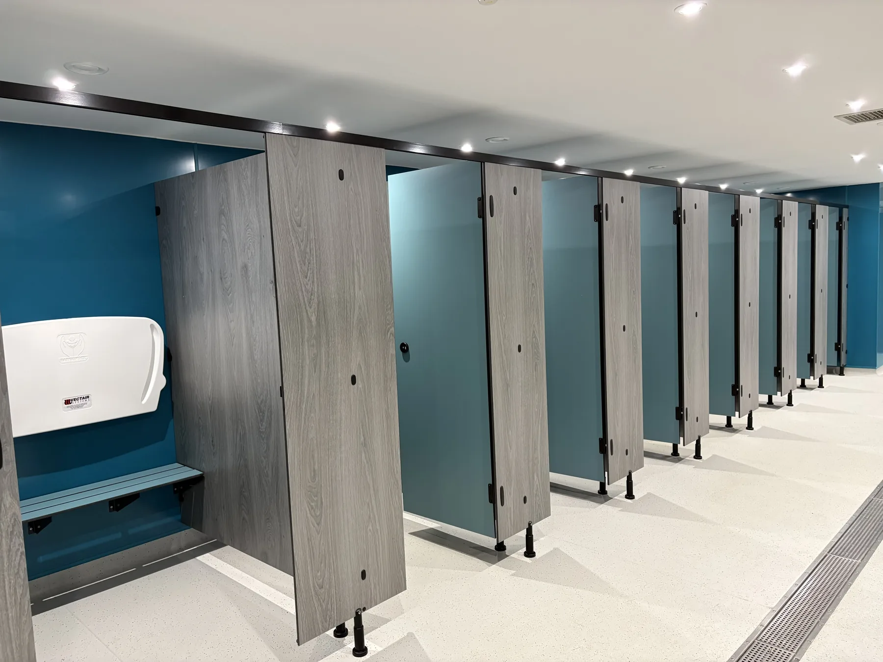 Baby changing and Mirage changing cubicles at Park Holidays Amble Links
