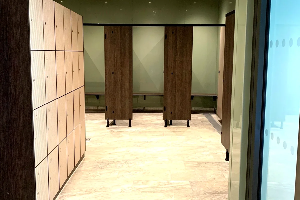 SGL lockers with coin operated locks at Park Holidays Malvern