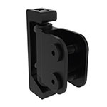 black cubicle door hinge