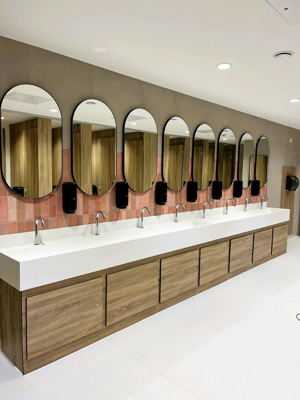 Commercial vanity unit and access panels supplied for Liverpool John Lennon Airport