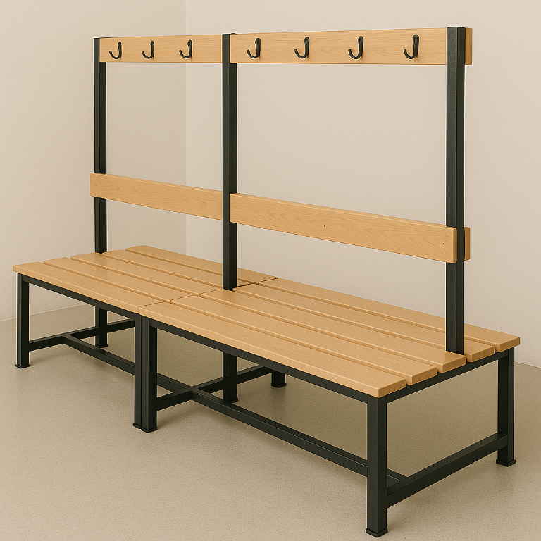 Hardwood Slat Bench