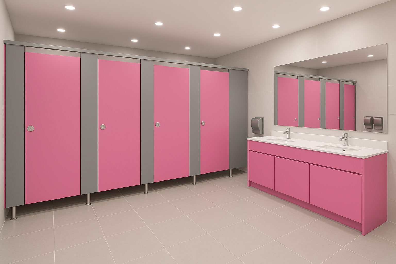 SGL cubicle pilasters and partitions