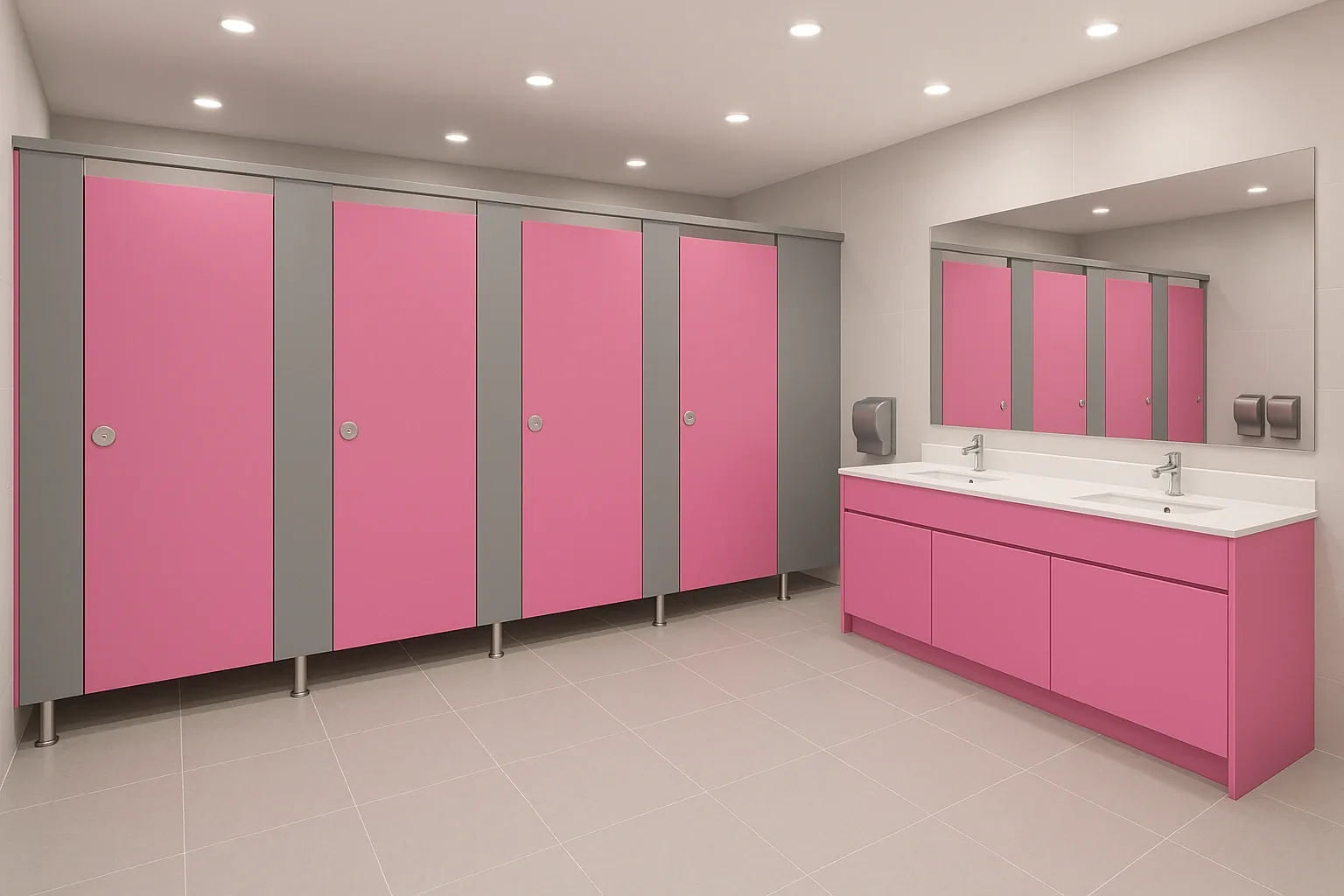 Toilet cubicle door