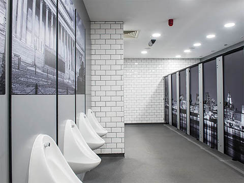 Digital Print Toilet Cubicles