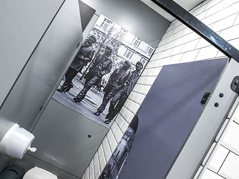 Digital Print Toilet Cubicles