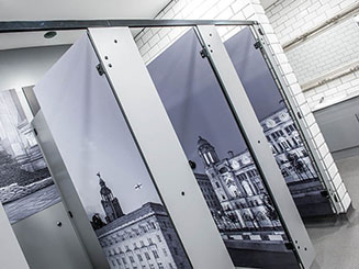 Digital Print Toilet Cubicles