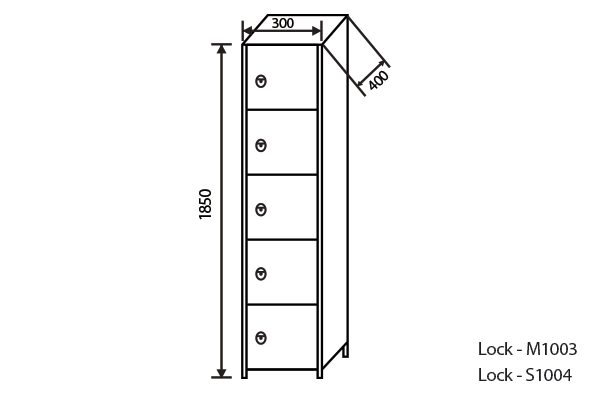 Commercial locker schematic