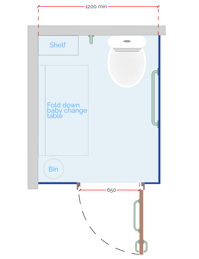 enlarged cubicle dimensions