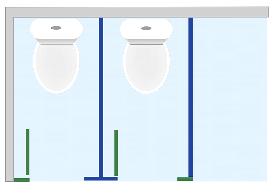 toilet cubile layouts