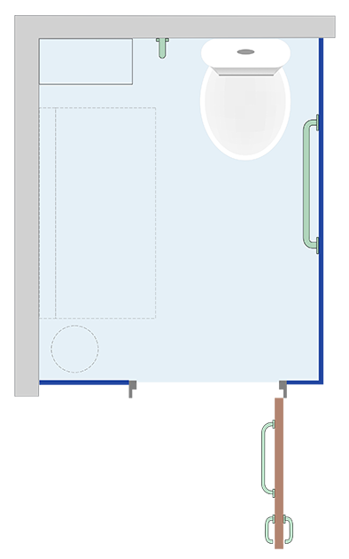 Ambulant Enlarged Cubicle