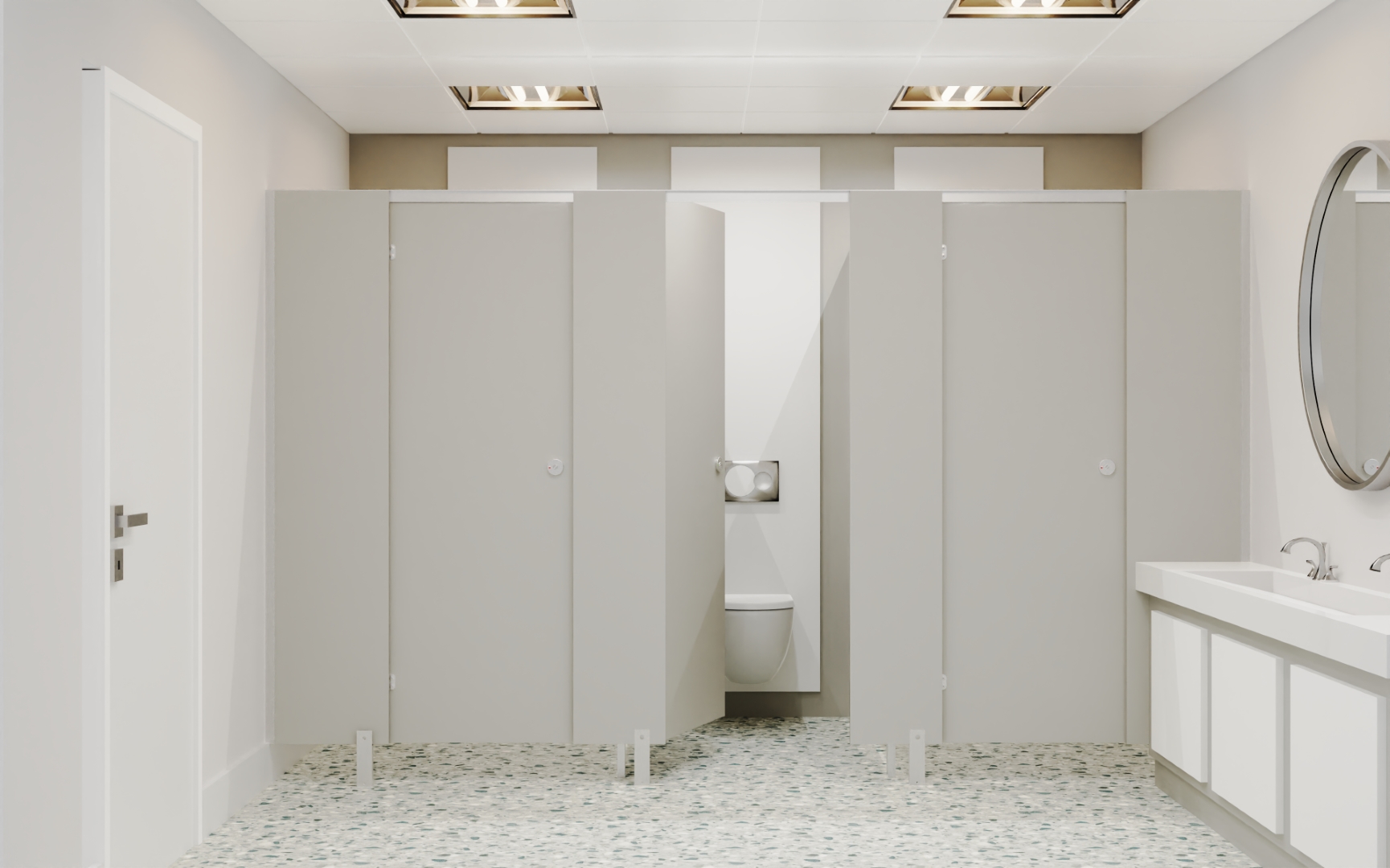 fast fit grey cubicles