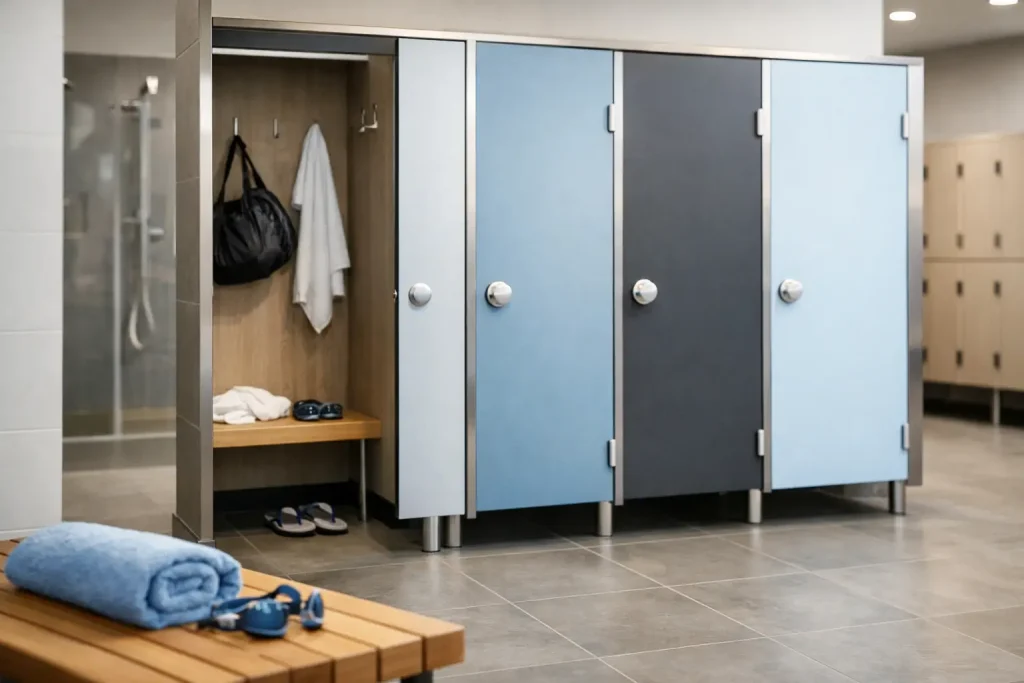 Choosing Leisure Centre Changing Cubicles