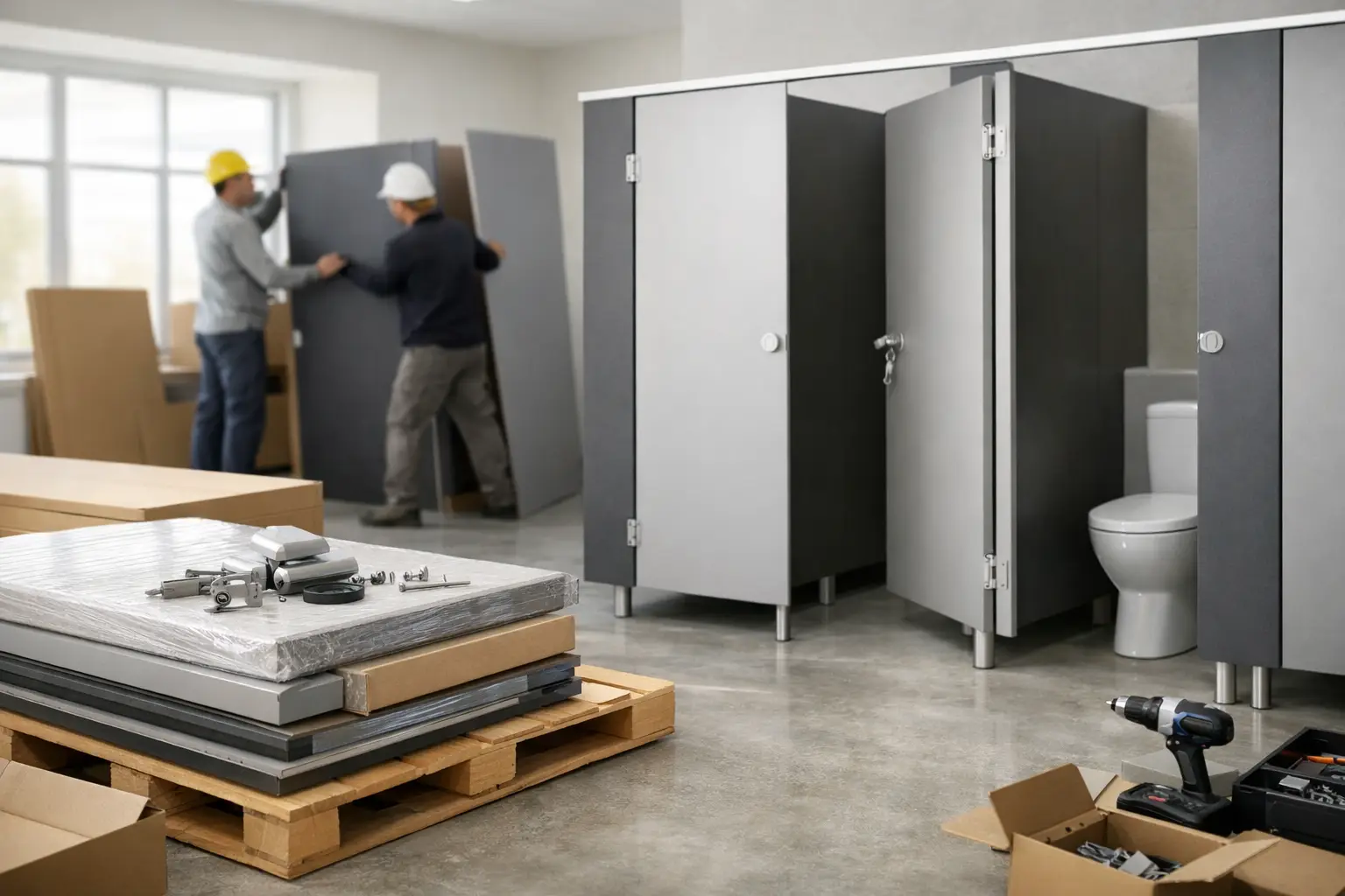 Flat Pack Toilet Cubicles for Fast Projects 1 Flat Pack Toilet Cubicles for Fast Projects