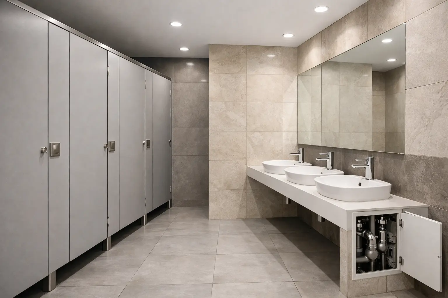 Washroom Wall Cladding for Commercial Projects 1 Washroom Wall Cladding for Commercial Projects